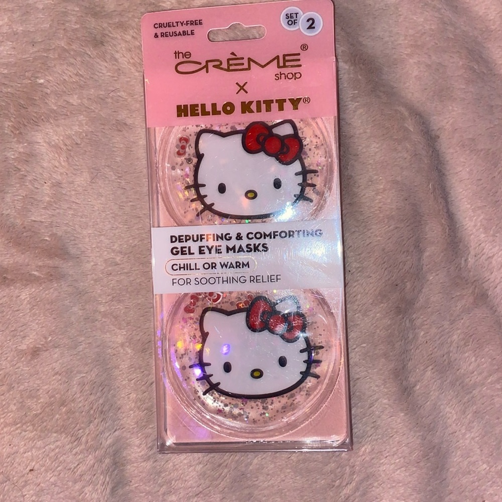 Hello Kitty, eye patches reusable can use warm or cold microwave safe